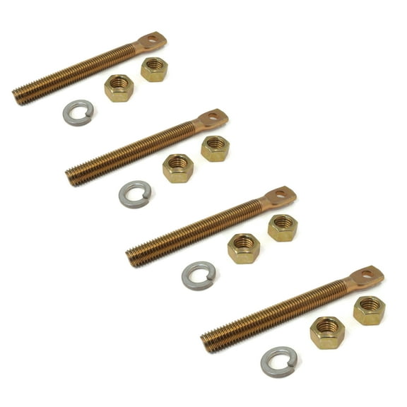 The ROP Shop 4-Pack - SAM Buyers Products Snow Plow Eyebolts with Nuts & Washers, 1302005