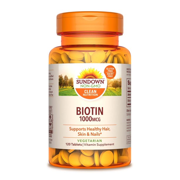 Sundown Naturals® Biotin 1000 mcg, 120 Tablets - Walmart ...