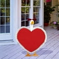 thumbnail image 2 of Valentines Day Porch Goose Outfit Heart Porch Goose Clothes Valentine Outfits for 23" Holiday Goose, Party Outdoor Garden Patio Yard Lawn Art Decoratio (Red), 2 of 6