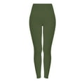 thumbnail image 4 of Women's Soft High Waisted Microfiber Leggings Full Length Slim Fit Lightweight Everyday Basic, 4 of 7