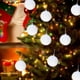 thumbnail image 5 of 6PC White Christmas Christmas Tree Decoration Plastic Christmas Decoration Ornaments Christmas Tree Decoration 3.15 Inch, 5 of 8