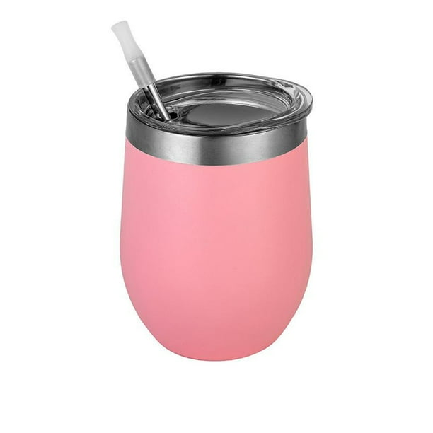 Matsuzay Taza térmica al vacío, soporte para beber de estilo Simple, 350ml, acero inoxidable, agua, leche, café, tazas aisladas, contenedores para Cocina y Comedor Rosado Matsuzay HA073689-06B