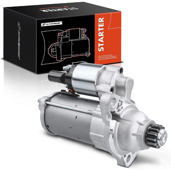 A-Premium Starter Motor Compatible with Volkswagen Jetta 2013-2018, Beetle 2013-2019, Golf 2015-2019, Passat 2014-2020, 1.4L 1.8L 2.0L, 12V 1.1KW 13-Teeth Clockwise, Replace# 02M-911-024R