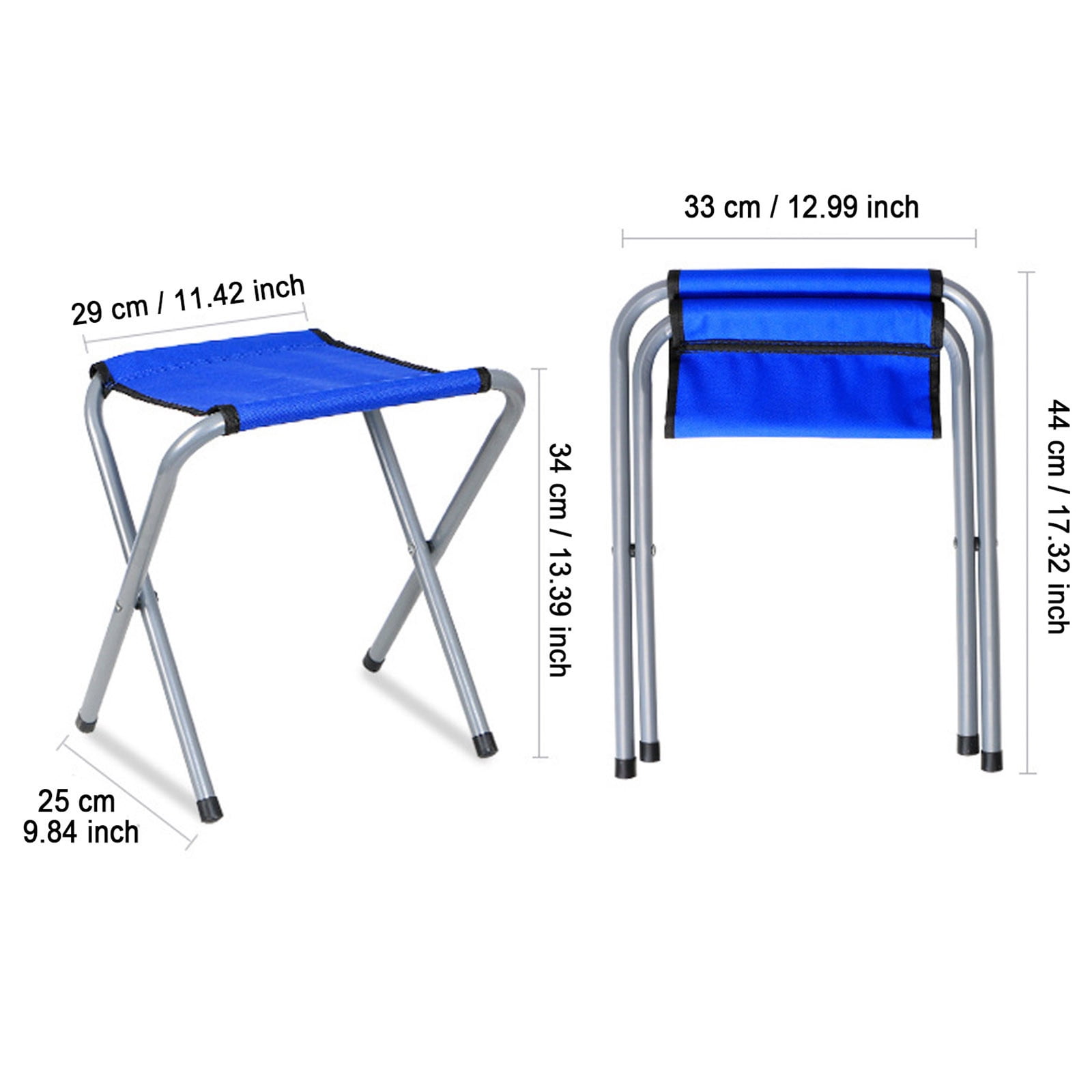 1 Pack Tabourets de Camping Pliants pour Adultes de 15 Pouces de Haut et  Robustes, Portables et Faciles à Monter et à Plier, Supportent 300lbs -  Walmart.ca