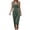 Green, variant on Prom Dress For Women Sevevn Women's Satin Wrap Midi Dress V Neck Sleeveless Ruched Bodycon Cocktail Dress Khaki 2XL