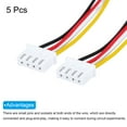 thumbnail image 3 of Uxcell XH Female to Female 4Pin Breadboard Jumper Wire 2.54mm 20cm for Breadboard Electronic Projects,5 Pcs, 3 of 6
