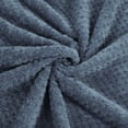 thumbnail image 5 of Unique Bargains Soft Flannel Fleece Velvet Blanket Navy Blue 70" x 78", 5 of 8