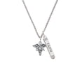 thumbnail image 2 of Delight Jewelry Silvertone Caduceus - CNA Silvertone Believe Faith Prayer Hope Bar Charm Necklace, 23", 2 of 4