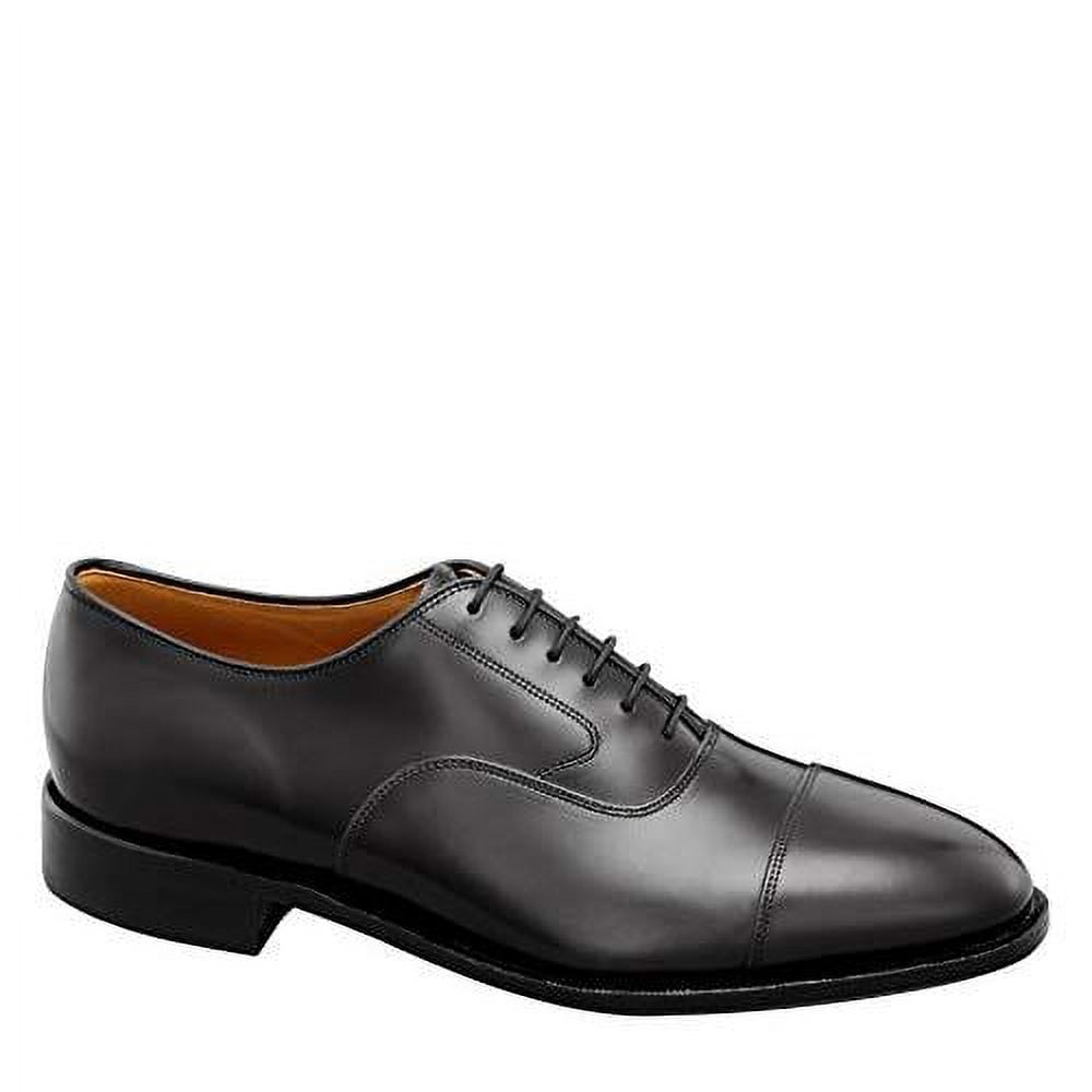 Johnston & Murphy Men's Melton Cap Toe Dress Shoes, Black Calfskin Leather  - Walmart.com