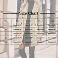 thumbnail image 3 of Uaswgudfs Women's Solid Color Long Wool Blend Coat, Mid-Length Trench Coat, Casual Long Sleeve Outerwear for Women Yellow M, 3 of 9