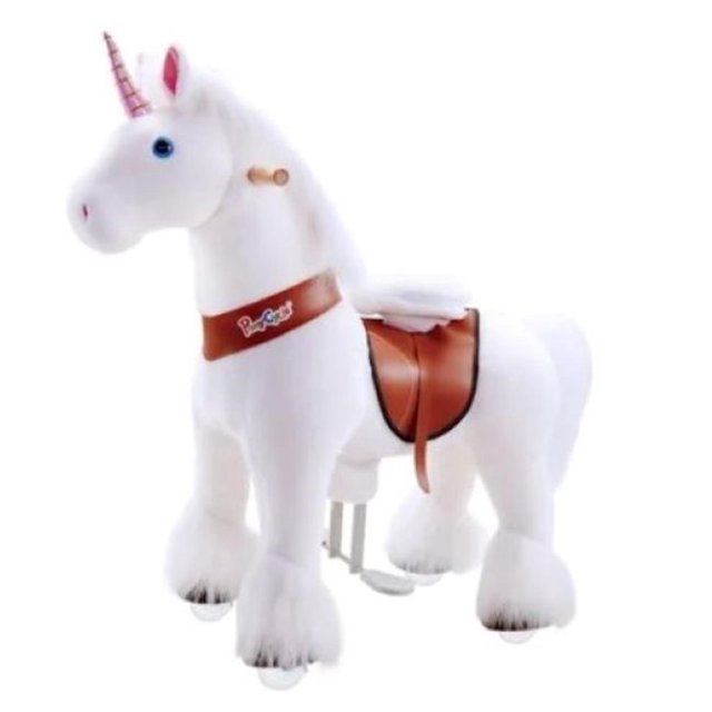 Unicornio Montable Ponycycle U304 Blanco Chico