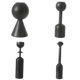 thumbnail image 1 of Conjunto de 4 elegantes candelabros cilíndricos para decoración de mesa mayimx porta vela, 1 of 5