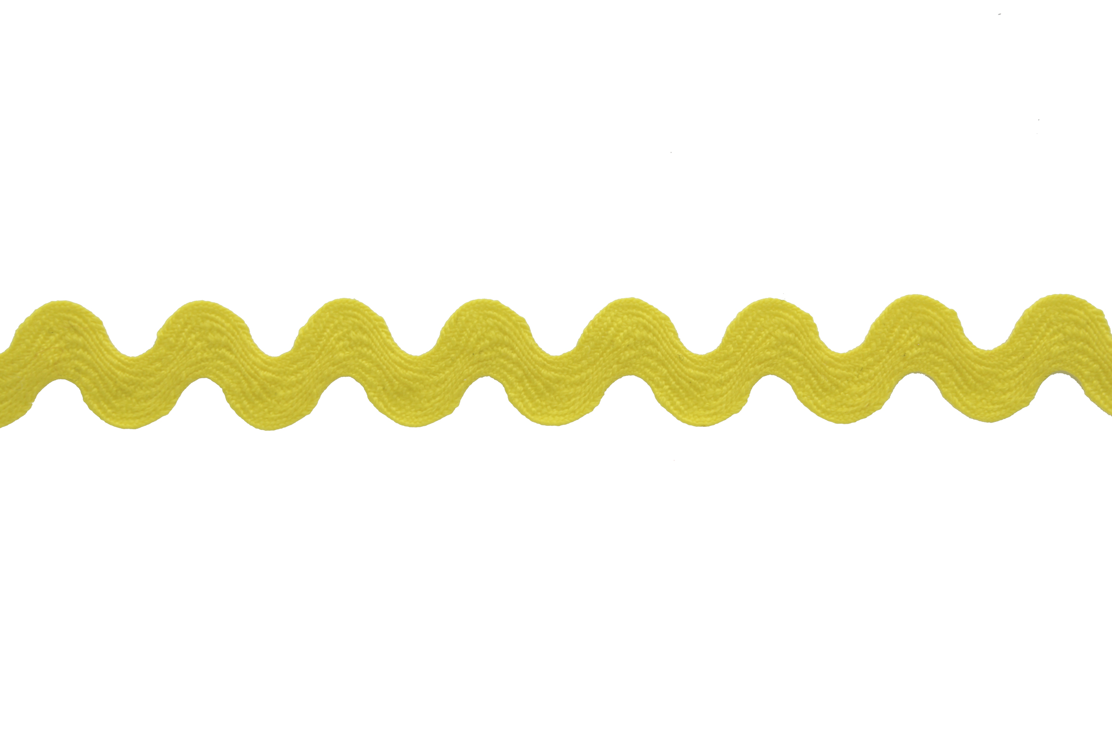 Essentials By Leisure Arts Ric Rac 1/2 4 yards Yellow - rick rack trim for  sewing - wavy ric rac trim for sewing and crafts - ric rac ribbon - rick