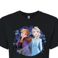 thumbnail image 3 of Disney Frozen 2 - Anna & Elsa - Juniors Cropped Cotton Blend T-Shirt, 3 of 5
