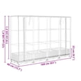 thumbnail image 2 of vidaXL Raised Bed Brown Polypropylene, Polyethylene, Iron, 2 of 5