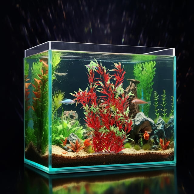 unbranded 2Ud Decorativas Plásticas Para Acuario Que Mejoran El Ambiente Subacuático