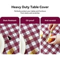 thumbnail image 4 of Rectangle Vinyl PVC Tablecloth, 100% Waterproof Buffalo Plaid Plastic Table Cloth, Oil Proof Heavy Duty Wipeable Table Covers for Dining/Camping/Picnic/Outdoor - 54 x 78, Light Blue, 4 of 6
