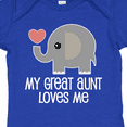 thumbnail image 4 of Inktastic Great Aunt Loves Me Elephant Boys or Girls Baby Bodysuit, 4 of 5