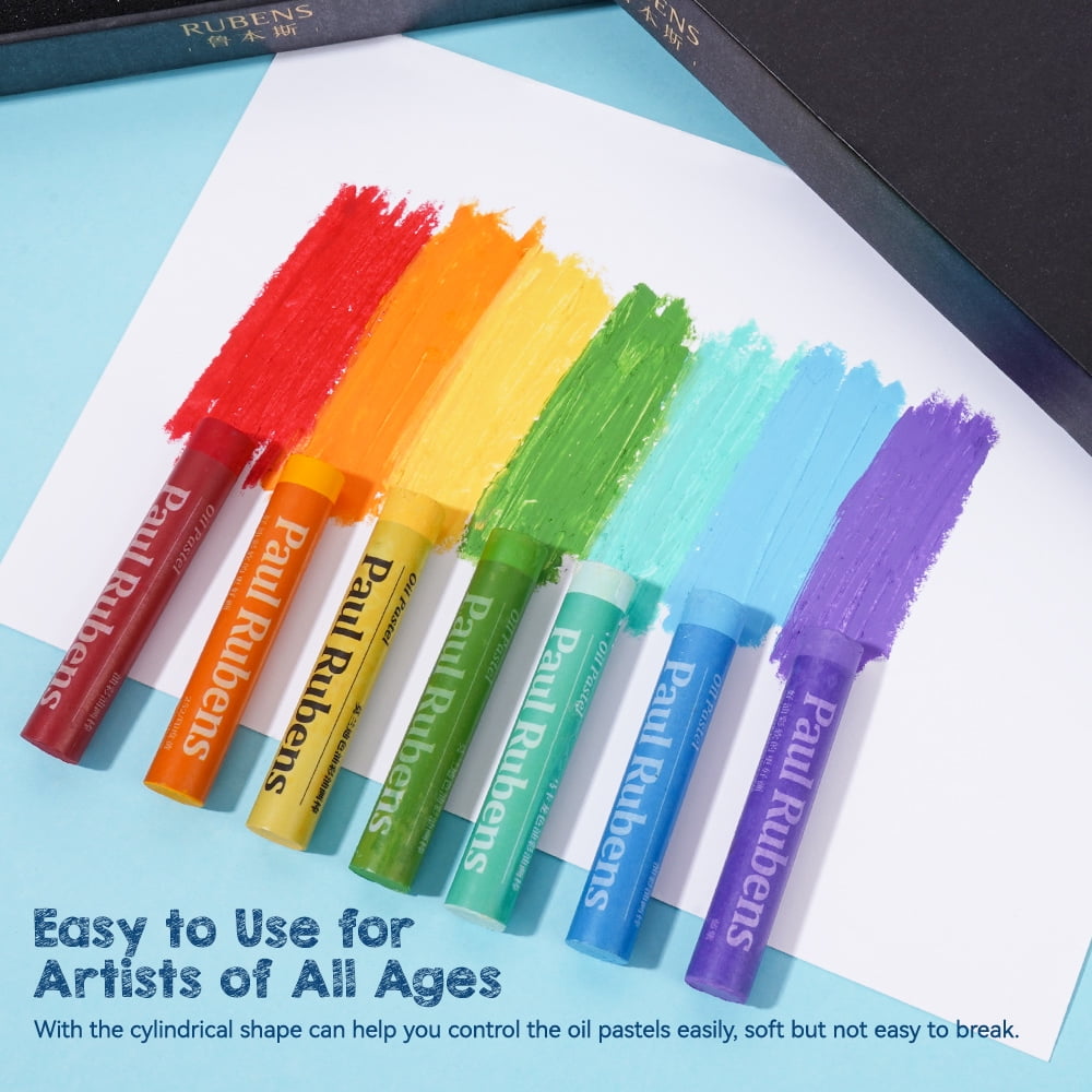 Paul Rubens 72Pcs Oil Pastels Set for Artist, Students, 72 Colours Soft Pastels, Vibrant and Creamy