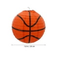 thumbnail image 5 of FRCOLOR 3pcs Basketball Lanterns Foldable Paper Lanterns Sports Theme Birthday Party Decor, 5 of 5
