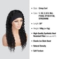 thumbnail image 2 of STUDIOCUT BY PROS Headband Wig Crimp Curl Quick Wrap Headband Wig 20 inch Wave Curly Wigs for Black Women High Heat Resistant Synthetic Wigs HBW002 (1-JETBLACK), 2 of 7