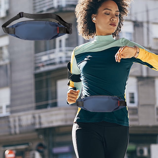 Karymi - Mochila cruzada para útiles escolares con 2 bolsillos con cremallera, cómoda para viajes, correr, ocio, cartera con manos libres, bolso cruzado para teléfono celular, se adapta a todos los
