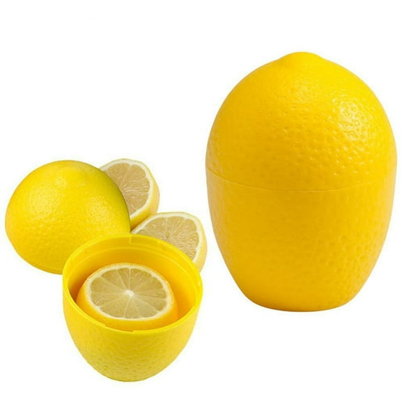 Holder Refrigerator Box Moist Kitchen Plastic Reusable Storage Container Lemon Saver Fresh Lime YELLOW