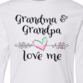 thumbnail image 4 of Inktastic Grandma and Grandpa Love Me- Heart Grandchild Long Sleeve Youth T-Shirt, 4 of 5