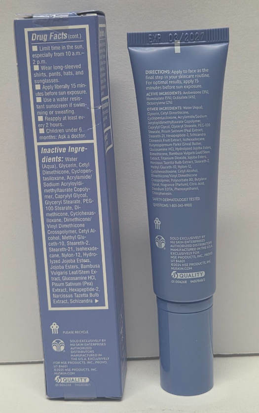 Nu Skin Nuskin Tru Face Radiant Day Broad Spectrum SPF 22 Box 1fl oz 30 ml (Single Box)
