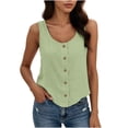 thumbnail image 3 of SROBPTY Womens Tank Tops Solid Round Neck Sleeveless Loose Summer Shirts for Casual Wear, 3 of 5