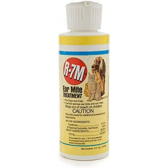 Miracle Care R-7M 424224 Ear Mite Treatment 4oz (Package may vary)