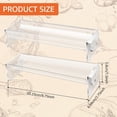 thumbnail image 4 of Qczoyp 2Pcs Cracker Tray for Serving, Acrylic Biscuit Stand Cracker Server Holder, Rectangular Clear Food Display Holder for Countertop, Home, Wedding Parties and Events, 4 of 9