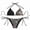 Black & Leopard, variant on Women'S Triangle Bikini Set Black & Leopard L
