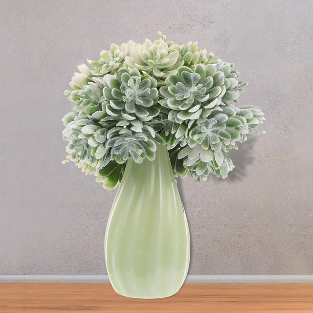 VERDANVERSE 5Ud Ramo De Flores Artificiales Decorativas Para Bodas Y Casa Color Verde Duradero