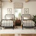 thumbnail image 3 of Furniture of America Wren Metal Bed, Twin Size, Black, 3 of 14