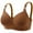 Brown, variant on Honeeladyy Bras for Sagging Breasts Woman's Color Comfortable Hollow Out Perspective Bra Underwear No Rims Halloween Gifts for Wife #Je-XXXXL