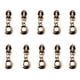 thumbnail image 2 of 10 piezas con cabeza de cremallera, deslizadores de cremallera, tirador de cremallera, kit de reparación de repuesto para cremallera de nailon, herram Oro Macarena Tirador de la cremallera, 2 of 6