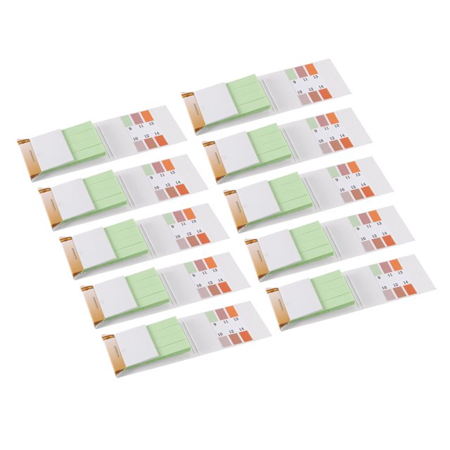 Prueba de ácido alcalino, papel laboratorio tornasol, indicador 9-14, Tira de prueba de PH 10 piezas