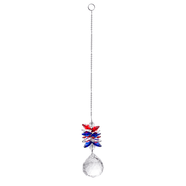 Bola de cristal prisma Suncatcher Charm Chakra, colgante de cristal para el hogar, oficina, decoración del jardín