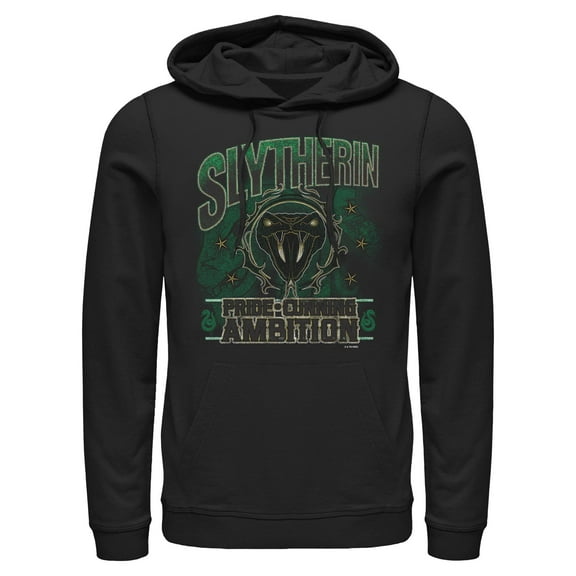 Mens Harry Potter Slytherin Pride and Ambition Lightweight Hoodie