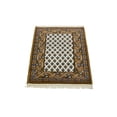 thumbnail image 4 of Cream Floral 2X3 Indo Botemir Oriental Rug, 4 of 11