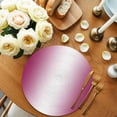thumbnail image 2 of Rose Red Ombre Round Placemats Set of 8 for Dinning Tables,Heat-proof Braided Table Mats 13 Inch,Pink White Gradient Modern Abstract Art Washable Place Mat for Kitchen Restaurant Party Table Decor, 2 of 9