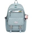 thumbnail image 1 of Mochila escolar para niños, para estudiantes de primaria, para estudiantes de secundaria, para viajes al aire libre, mochila de nailon impermeable, 1 of 5