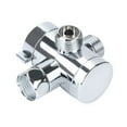 thumbnail image 6 of Dreamhall 1/2" Shower Head Diverter Valve, Shower Arm Diverter Valve for Hand Shower Head and Fixed Spray Head, 3-Way T-Adapter Shower Head Diverter Valve for Bath Mixer Tap Silver, 6 of 11