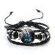 thumbnail image 4 of Hollow Knight Game Pulsera Juego Protagonista Figura De Dibujos Animados Imagen Cabujón De Vidrio Gema Multicapa Pulseras De Cuero Trenzadas Brazalete, 4 of 4
