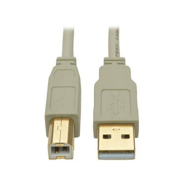 Tripp Lite 15 ft. USB 2.0 Hi-Speed A/B Cable (M/M), 28/24 AWG, 480 Mbps, Beige, 15' (U022-015-BE)