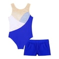 thumbnail image 4 of Xnihocha New Gymnastics Leotards for Girls Tumbling Dance Outfits Ballet Dance Unitard Biketard Royal Blue 12, 4 of 7