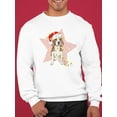 thumbnail image 2 of Cute Christmas Beagle Dog Sweatshirt Men -Image by Shutterstock, Male 5X-Large, 2 of 4