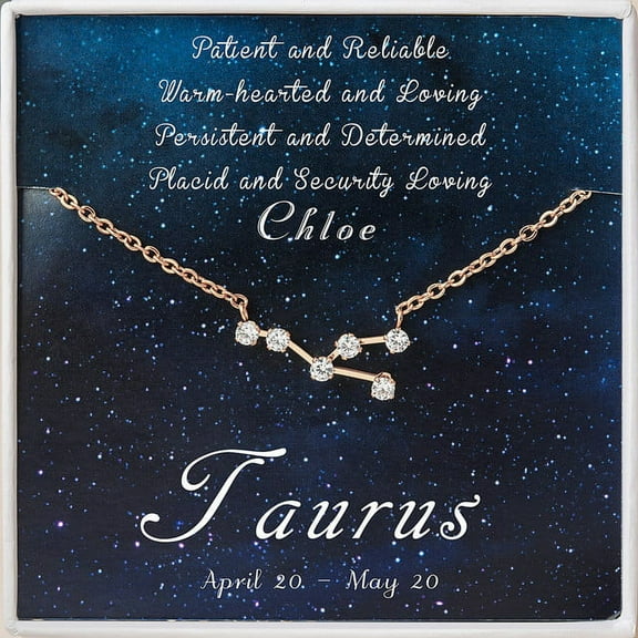 Personalized Zodiac Necklace - Cancer Zodiac - Leo Necklace - Scorpio Necklace - Aries Necklace - Taurus Necklace - Gemini Necklace -Zodiac Necklace Gold