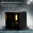 thumbnail image 4 of Paquete de 2 lámparas LED de pared para interiores y exteriores, lámpara de pared negra moderna para exteriores, 6 W, blanco natural, 4000 K, IP65, impermeable, cuadrada, de aluminio, diseño de, 4 of 5